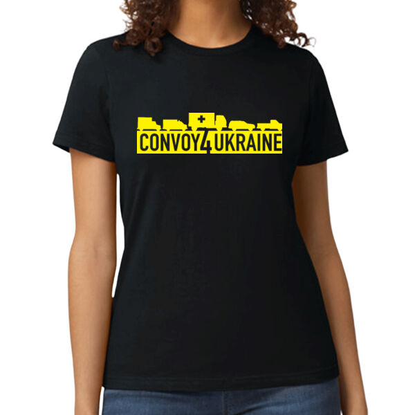 Women's Fitted T-Shirt - Yellow Print Thumbnail