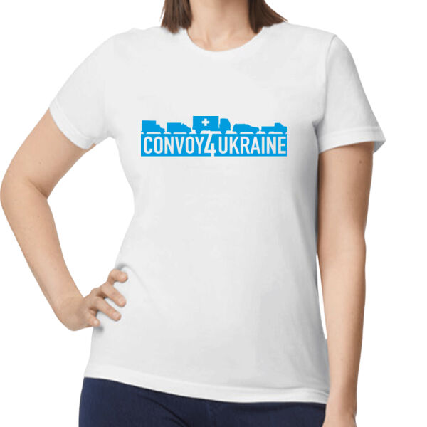 Women's Fitted T-Shirt - Blue Print Thumbnail